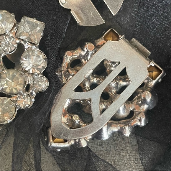 Antique Art Deco Duette Brooch Pin Vintage - Picture 13 of 15